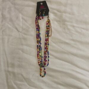 Paparazzi Vibrant Multicolor Necklace Set